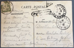 France, Divers Sur CPA De Limoges 24.8.1918 + Griffe Trouvé à La Boite + Taxe - (B2206) - 1921-1960: Modern Period