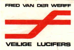 Dutch Matchbox Label, Fred Van Der Werff-Dutch Businessman,founder And Namesake Of The Supermarket Chain Ofthe Same Name - Boites D'allumettes - Etiquettes