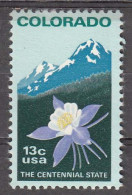 United States   1977  Mountains  Michel 1299  MNH 30987 - Montagne
