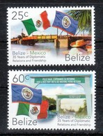 Belize 2017**, Diplomat. Beziehungen Mit Mexiko, Opuntia Sp. / Belize 2017, MNH, Diplomat. Rel. With Mexico, Opuntia Sp. - Cactus