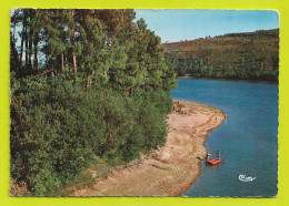 22 Le Lac De Guerlédan N°618 Vers Caurel Postée De Mur De Bretagne En 1965 Plage Bateau Pneumatique VOIR DOS - Caurel