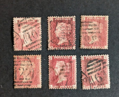 Grande Bretagne Oblitérés N YT 26 Pl 143,44,45,46,47,48 - Used Stamps
