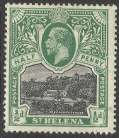 St Helena. 1913-26 KGV. ½d MH. SG 72 - Saint Helena Island