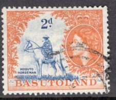 Basutoland 1954 Single 2d Stamp From The Queen Elizabeth Definitive Set In Fine Used. - 1933-1964 Kronenkolonie