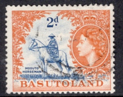 Basutoland 1954 Single 2d Stamp From The Queen Elizabeth Definitive Set In Fine Used. - 1933-1964 Colonia Británica