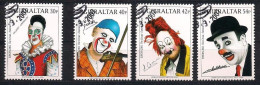 Cept 2002 Gibraltar Yvertn° 1003-06 (o) Oblitéré Le Cirque Circus Clowns Cote 9 Euro - 2002
