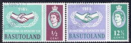 Basutoland 1965 International Co-Operation Year In Fine Used. - 1933-1964 Colonia Britannica