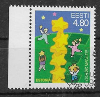 Esttland / Eesti  2000  Mi.Nr. 371 , EUROPA CEPT - Kinder Bauen Sternenturm - Gestempelt / Fine Used / (o) - 2000