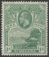 St Helena. 1922 KGV. 1d MH. SG 89 - Saint Helena Island