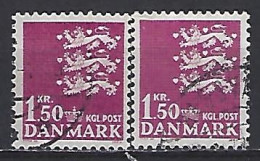 Denmark 1962  Three Lions (o) Mi.402 X+y - Gebruikt