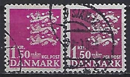 Denmark 1962  Three Lions (o) Mi.402 X+y - Used Stamps
