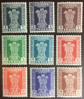 India 1957 Official Set MNH - Timbres De Service