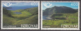 Faroe Islands 1995  Mountains  Michel 276-77  MNH 30982 - Montagne