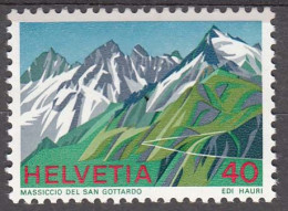 Switzerland 1976  Mountains  Michel 1081  MNH 30976 - Bergen