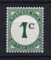 British Guiana: 1940/55   Postage Due     SG D1a   1c   Deep Green  [Chalk]  MH - British Guiana (...-1966)