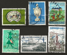 LUXEMBOURG: Obl., N° YT 704 à 709, Suite De 6 Tp, TB - Used Stamps