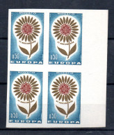 MONACO -- MONTE CARLO -- NON DENTELE -- Bloc De 4 Timbres 50 C. -- EUROPA 1964 -- Neuf ** - Abarten