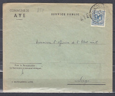 Brief Met Langstempel AYE - Linear Postmarks