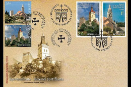 ROMANIA 2014 Joint Issue Romania -Croatia - Fortified Churches  FDC - Joint Issues