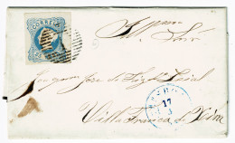 Portugal, 1854, # 2, Para Vila Franca De Xira - Storia Postale