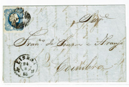 Portugal, 1855, # 6, Para Coimbra - Briefe U. Dokumente