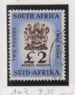 Zuid-Afrika Fiskale Zegel(revenue) Cat. J Barefoot: Revenue JAAR 1955 Nr . 103 - Otros & Sin Clasificación