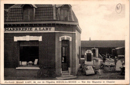 CPA - SELECTION - NOEUX LES MINES  -  Marbrerie Arnoult LABY . 58, Rue De L'Egalité . Vue Des Magasins Et Chantier. - Noeux Les Mines