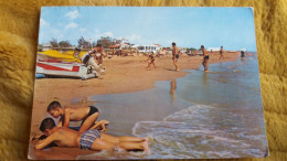 CPSM COSTA DORADA TARRAGONA SEGUR DE CALAFELL 17 PLAYA PLAGE BEACH SCENE ENFANTS JOUANT SABLE ED RAYMOND - Tarragona