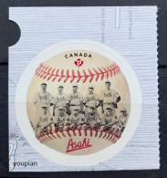 Canada 2019, Asahi Japanese Canadian Baseball Team, MNH Unusual Single Stamp - Nuovi