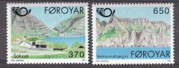 Faroe Islands 1991  Mountains Michel 219-20  MNH 30998 - Montañas