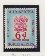 Zuid-Afrika Fiskale Zegel(revenue) Cat. J Barefoot: Revenue JAAR 1957 Nr . 91 - Andere & Zonder Classificatie