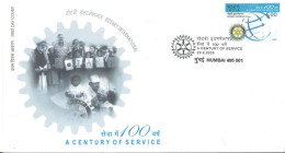 INDIA - 2005 - FDC STAMP OF 100th ANNIVERSARY OF A CENTURY OF SERVICE. - Covers & Documents