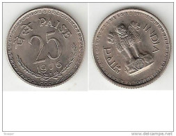 *india 25 Paisa 1976 B   Km 49.1   Unc - Inde