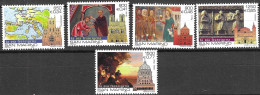 SAN MARINO - 1999 - ANNO SANTO 2000 - SERIE 5 VALORI - NUOVA MNH** ( YVERT 1638\42- MICHEL 1840\4  - SS 1688\92) - Unused Stamps