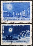 Roumanie 1961 Airmail - Eclipse Totale De Soleil - 15 Février 1961  Stampworld N° 1993 à 1994  Série Complète - Oblitérés