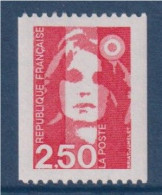 Type Marianne Du Bicentenaire, De Briat  2.50f  Rouge De Roulette Neuf 2719a, Numéroté Rouge 455 - Rollen