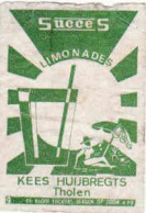 Dutch Matchbox Label, Tholen - Zeeland, Succes Limonades KEES HUIJBREGTS, Holland, Netherlands - Boites D'allumettes - Etiquettes