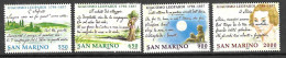 SAN MARINO - 1998 - GIACOMO LEOPARDI - SERIE 4 VALORI - NUOVA MNH** ( YVERT 1565\8- MICHEL 1840\4  - SS 1770\3) - Ungebraucht