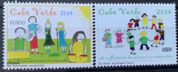 Cape Verde 2014, Children's Draw, MNH Stamps Set - Cap Vert