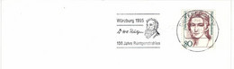 Wilhelm Conrad Röntgen-Strahlen Diagnostik - Briefzentrum 1995 X-ray - Clara Schumann - Medicina