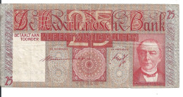 NETHERLANDS 25 GULDEN 1938 VF P 50 - 25 Gulden
