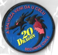 Ecusson PVC SECURITE CIVILE DRAGON 20 A SALVEZAVENI DA U CELU 1 - Firemen