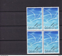 Nederland PayBas Airmail Stamp 1 Gld "bijzondere Vluchten" NVPH LP16 LP 16 (Mi 1162 ) 1980 In Blokken Van 4 MNH** - Luchtpost