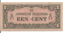 INDES NEERLANDAISES 1 CENT ND1942 AUNC P 119 - Indes Néerlandaises