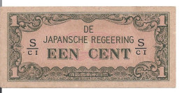 INDES NEERLANDAISES 1 CENT ND1942 AUNC P 119 - Niederländisch-Indien