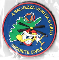 Ecusson PVC SECURITE CIVILE DRAGON 20 A SALVEZZA VENI DA U CELU 2 - Pompieri