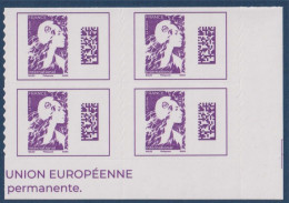 Marianne De L'Avenir International Adhésif Neuf X4 Coin De Feuille - 2023-... Marianne De L’avenir