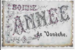 3485 -  VONECHE (Beauraing  Et Environs ) Bonne Année ( Carte Perlée ) - Beauraing