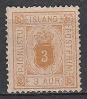 Iceland      .       Yvert    .     Service 3A       .     (*)    .     Mint Without Gum - Service