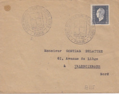 Lettre Obl. Cachet événementiel Prix Expo De CD Paris Le 4/5/47 Sur 4f50 Dulac N° 695 (tarif Du 1° Mars 47) - 1944-45 Marianne Van Dulac